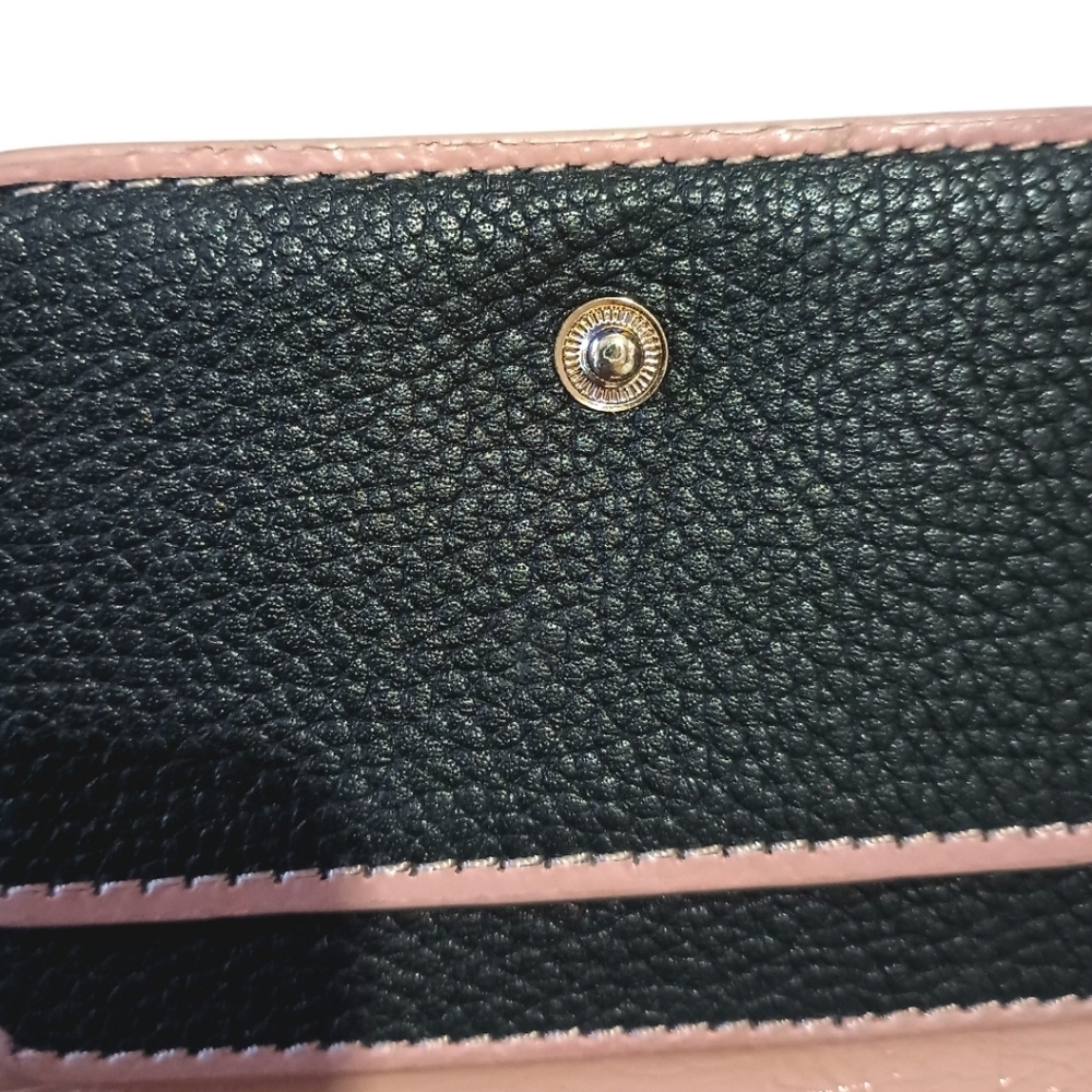 Kate Spade ♠️ Bifold Card Case | Black Leather | GUC - Picture 4 of 11